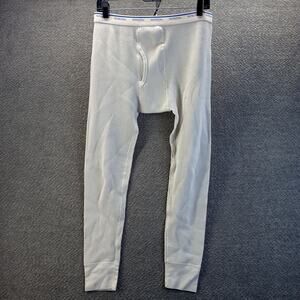 Fruit of the Loom Thermal Waffle Knit Pants Large White Base Layer